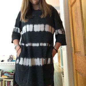 Tie dye dress with pockets